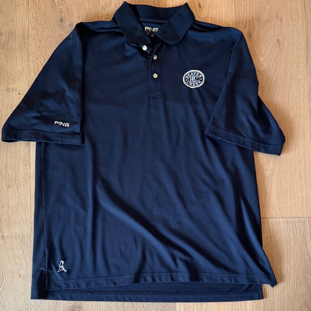 PING Beaver Creek Men's Navy Polo Shirt